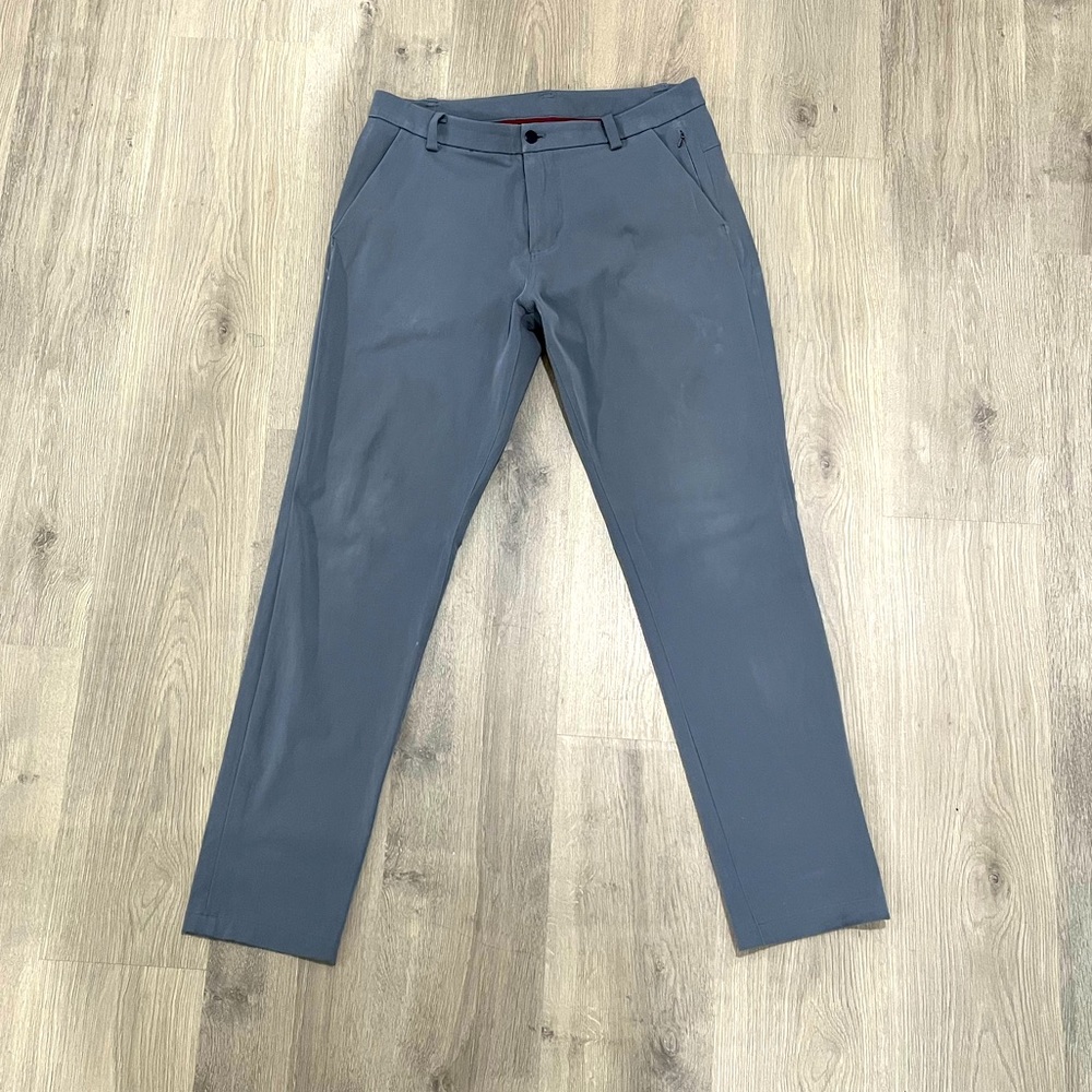 Lululemon Commission Pant Classic *Swift Cotton grey golf career casual sz 36